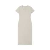 Women's V-Neck Short Sleeve Maxi Dress