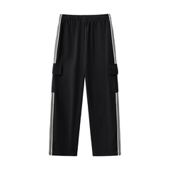 Side Stripe Straight-Leg Pants
