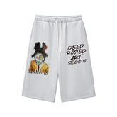 Relaxed Drawstring Three-quarter Sweatpants