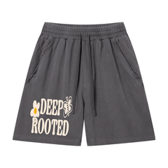 Unisex Vintage Wash Raw Edge Shorts