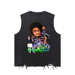 Snow Washed Raw-Hem Tank Top