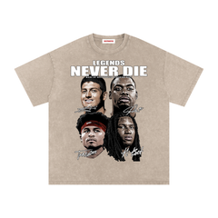 Snow Washed Oversized Cotton T-Shirt
