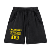 Unisex Vintage Wash Raw Edge Shorts