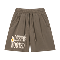Unisex Vintage Wash Raw Edge Shorts
