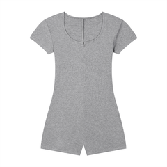 Women's Dual-Function Cape Tie-Waist Romper