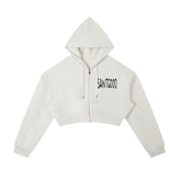 Essential Cropped Zip-Up Hoodie