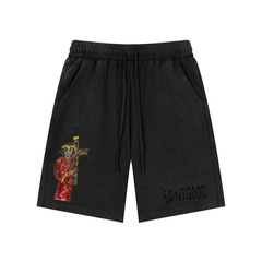 Mineral Wash Waffle Knit Shorts