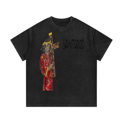 Mineral Wash Waffle Knit T-Shirt