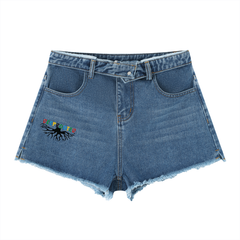 Women’s Vintage Wash High Rise Denim Shorts