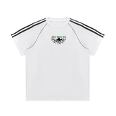 Striped Contrast Stitch T-Shirt