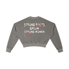 Vintage Washed Cropped Sweatshirt