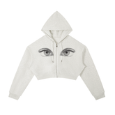 Essential Cropped Zip-Up Hoodie