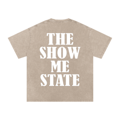 Snow Washed Oversized Cotton T-Shirt