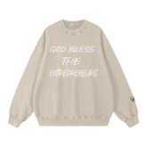 Snow Washed Oversized Sweatshirt