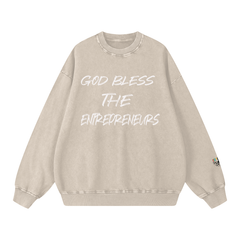 Snow Washed Oversized Sweatshirt