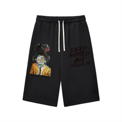 Relaxed Drawstring Three-quarter Sweatpants