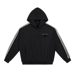 Side Stripe Drop-Shoulder Hoodie