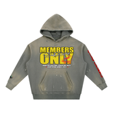 Vintage Washed Frayed Fleece Hoodie