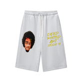 Relaxed Drawstring Three-quarter Sweatpants