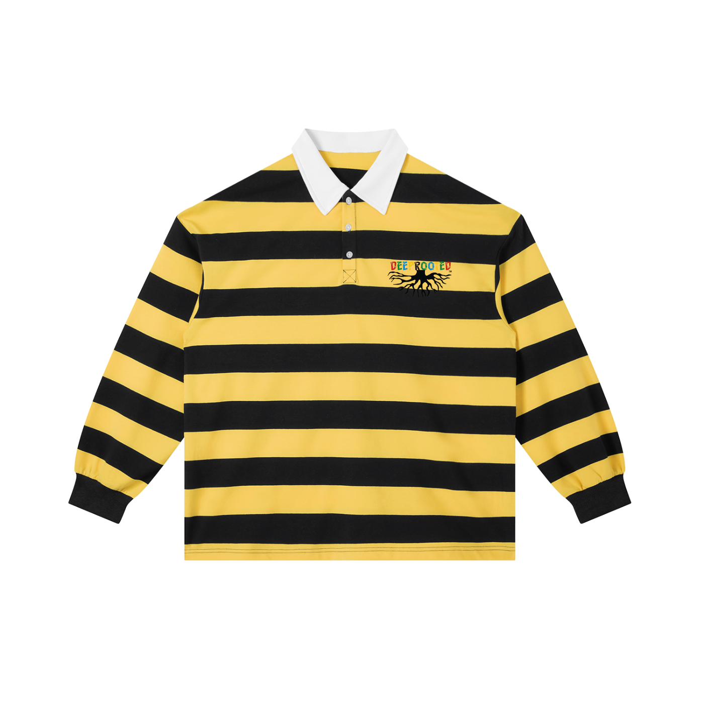 Color Block Stripe Polo Shirt