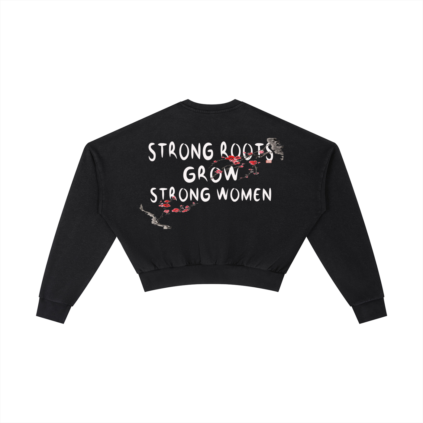 Vintage Washed Cropped Sweatshirt