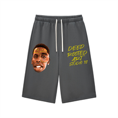 Relaxed Drawstring Three-quarter Sweatpants