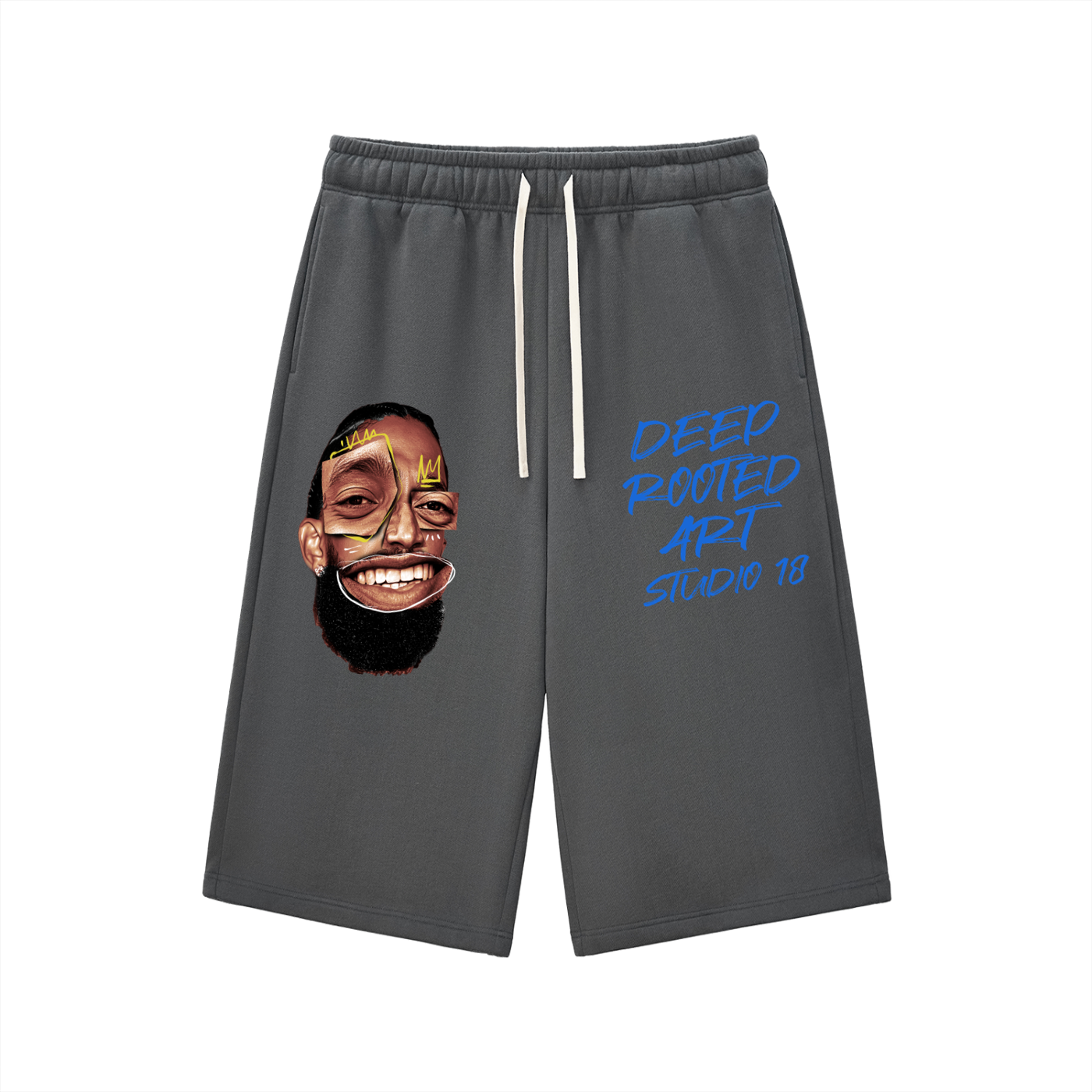 Relaxed Drawstring Three-quarter Sweatpants