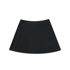 High-Waist Pocketed A-Line Skirt
