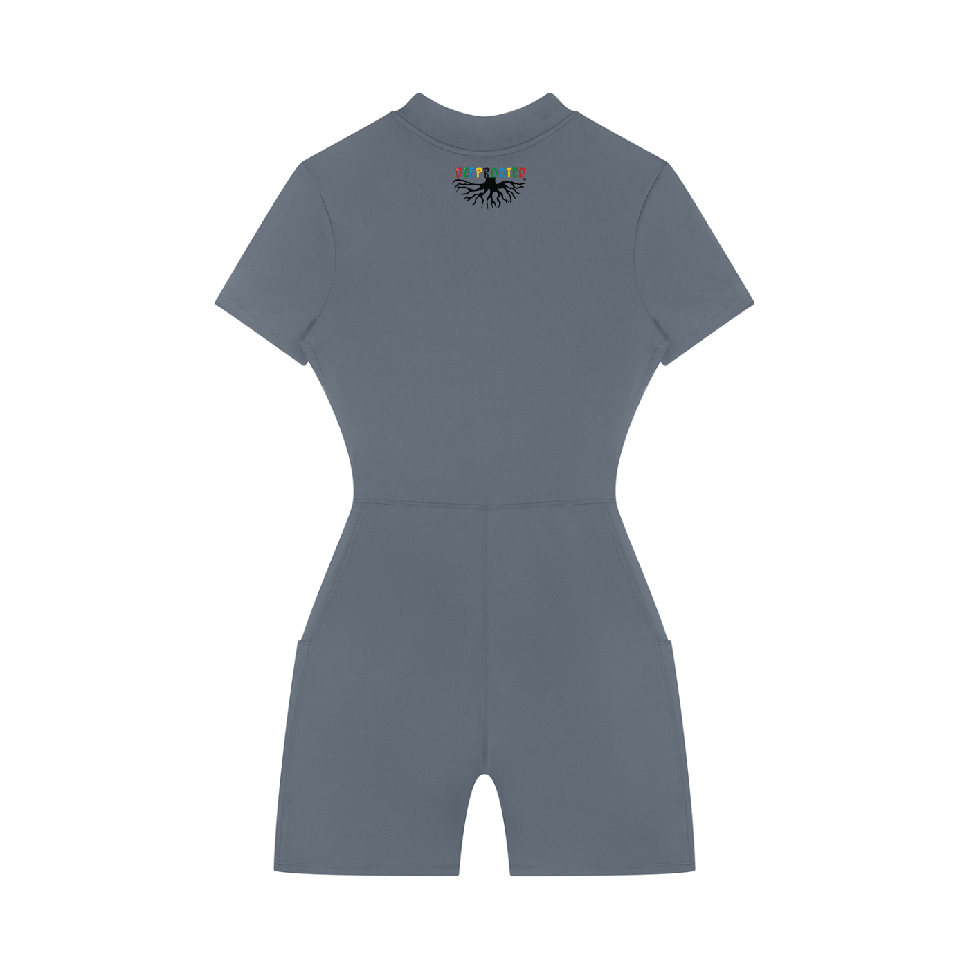 Women's Quarter-Zip Short Sleeve Romper