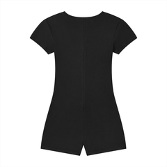Women's Dual-Function Cape Tie-Waist Romper