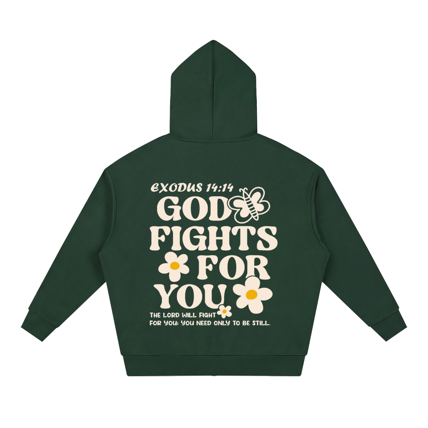 Unisex Loose Solid Full Zip Hoodie