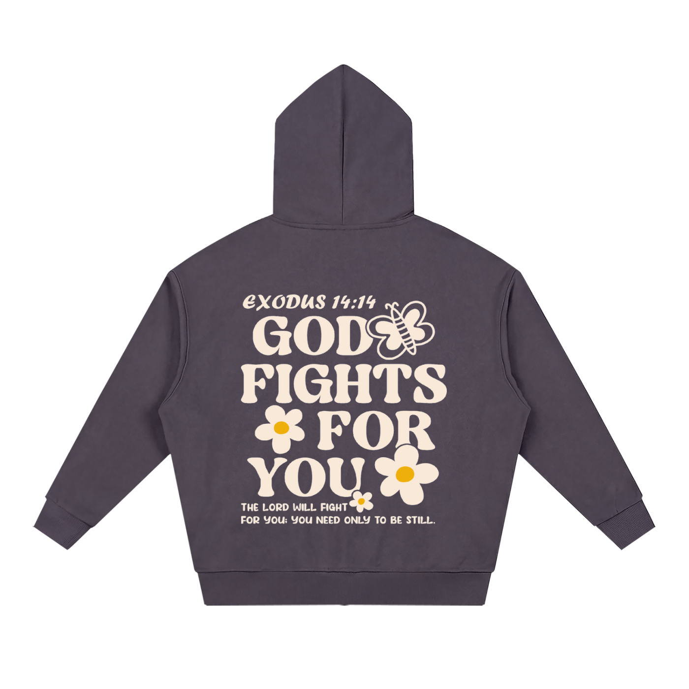 Unisex Loose Solid Full Zip Hoodie