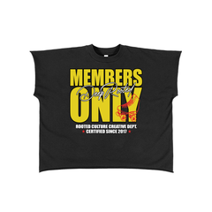 Raw Edge Boxy Non-Shrink T-Shirt
