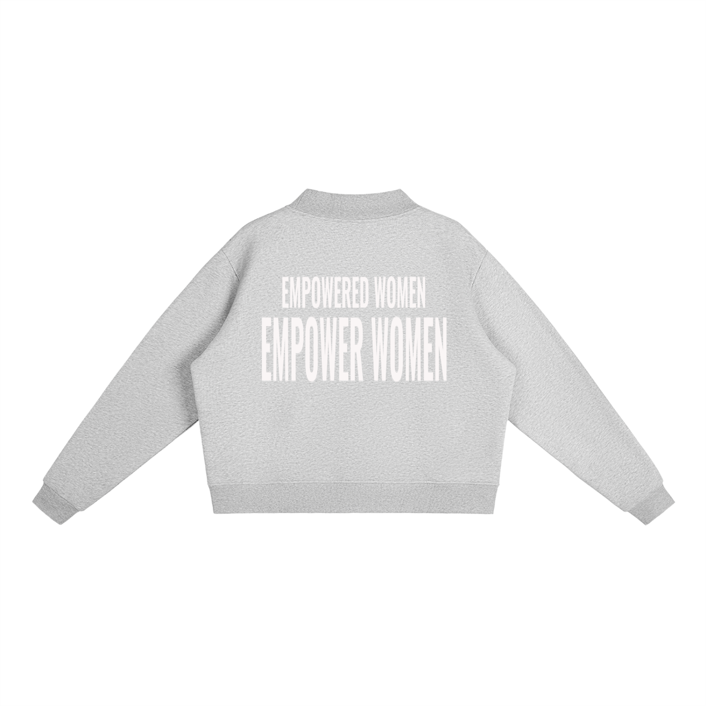 Essential Fleece Mock-Neck Crew Sweatshirt
