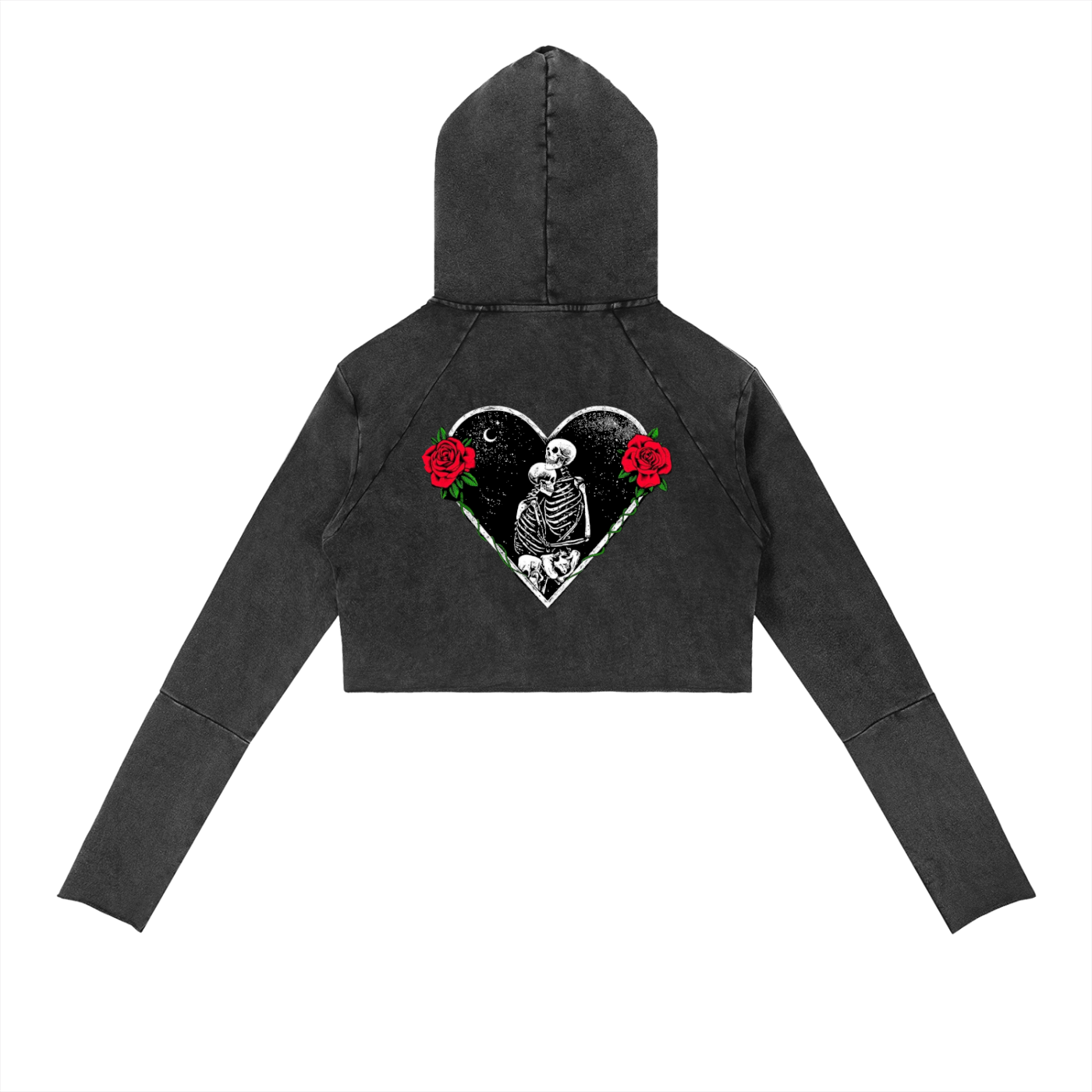 Vintage Washed Raw Edge Hoodie