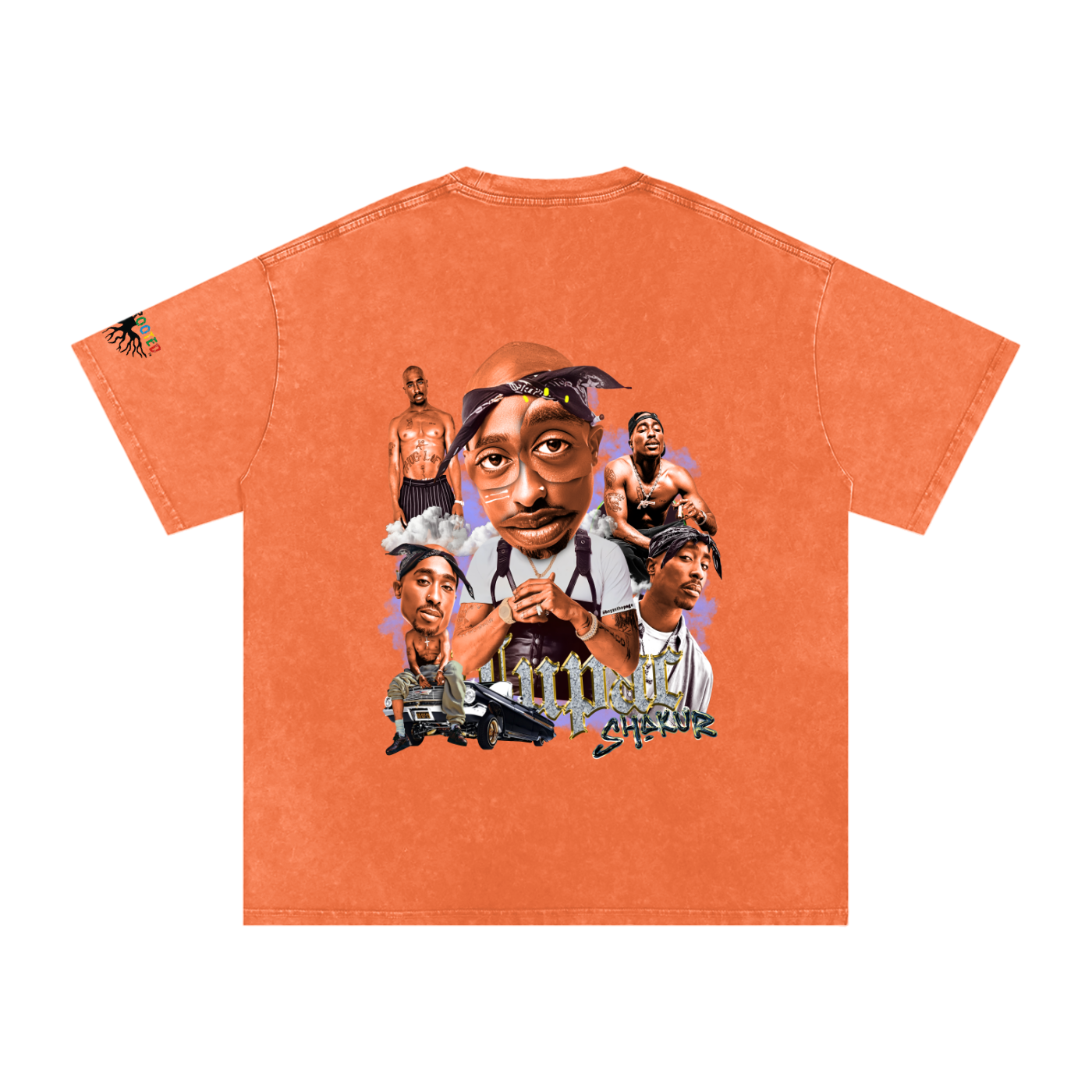 Snow Washed Oversized Cotton T-Shirt