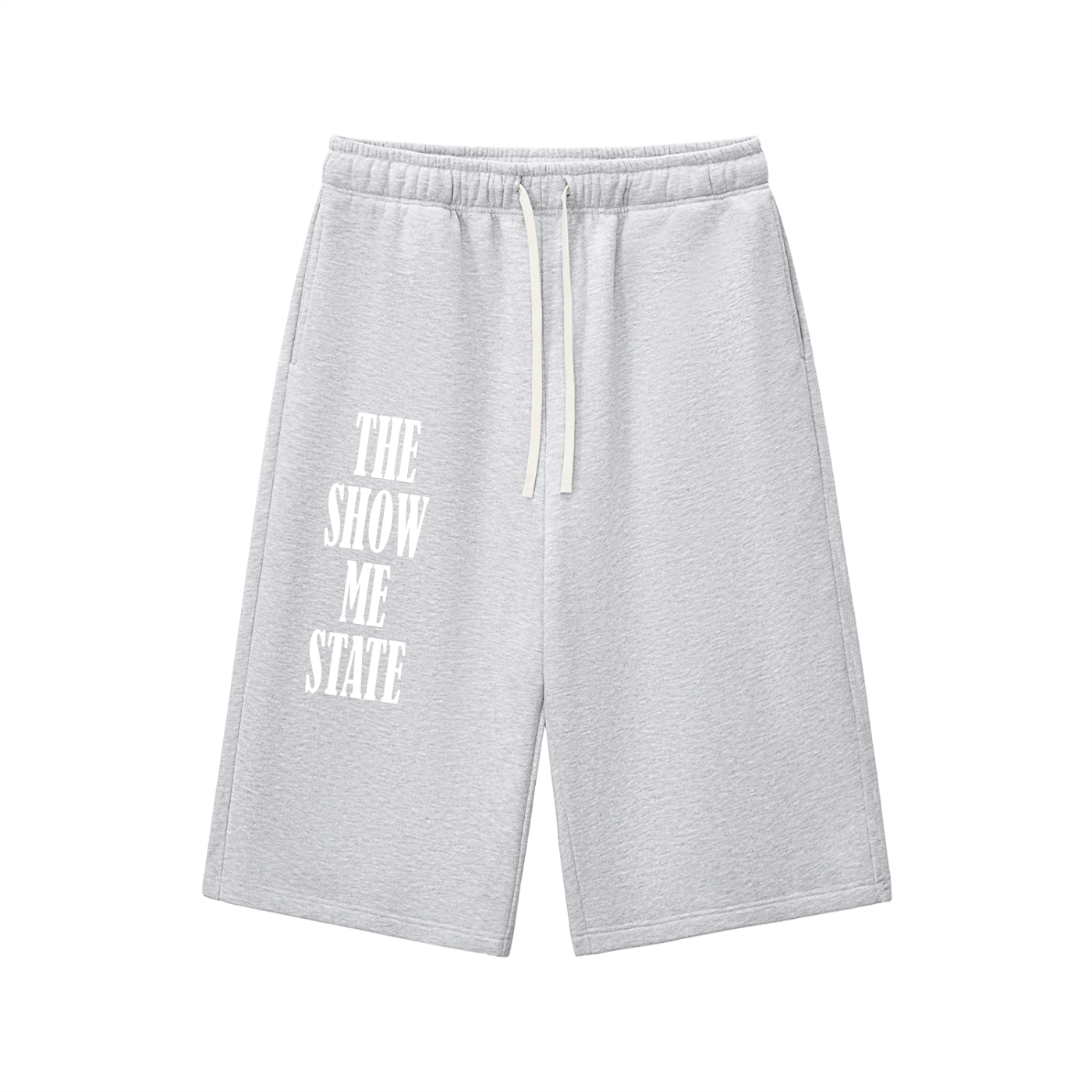 Relaxed Drawstring Three-quarter Sweatpants
