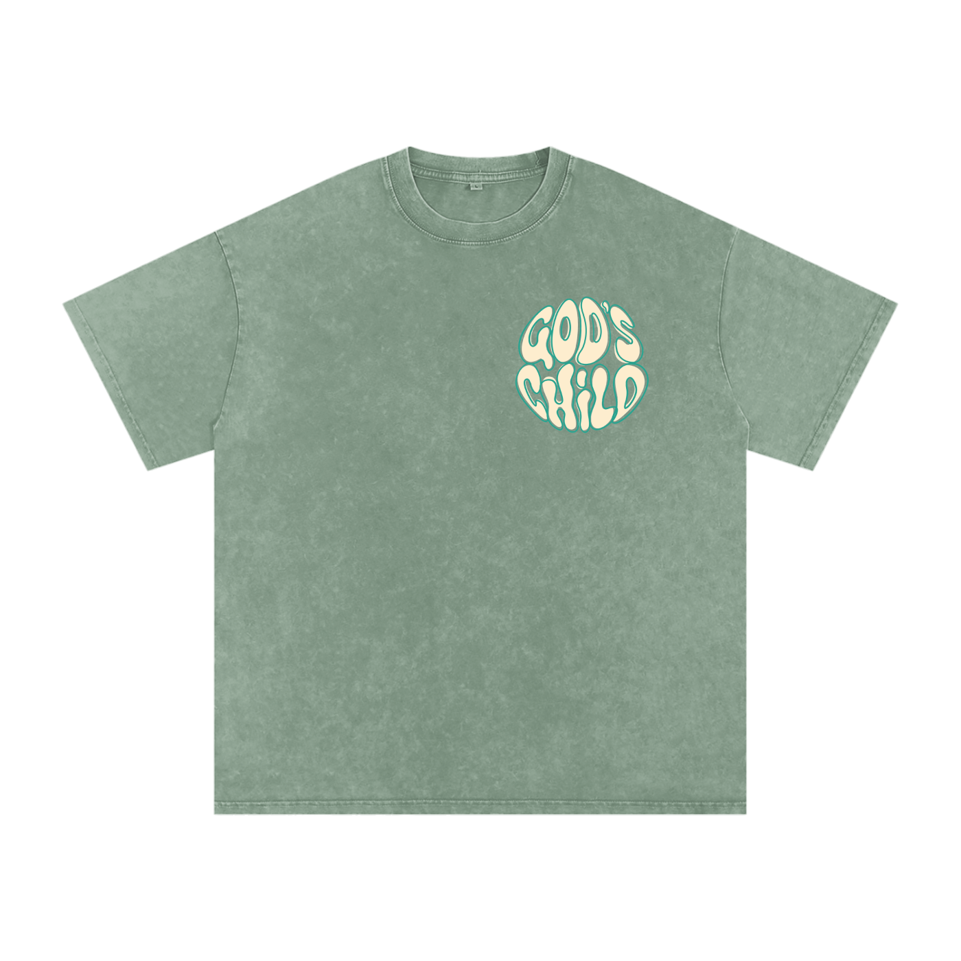 Snow Washed Oversized Cotton T-Shirt