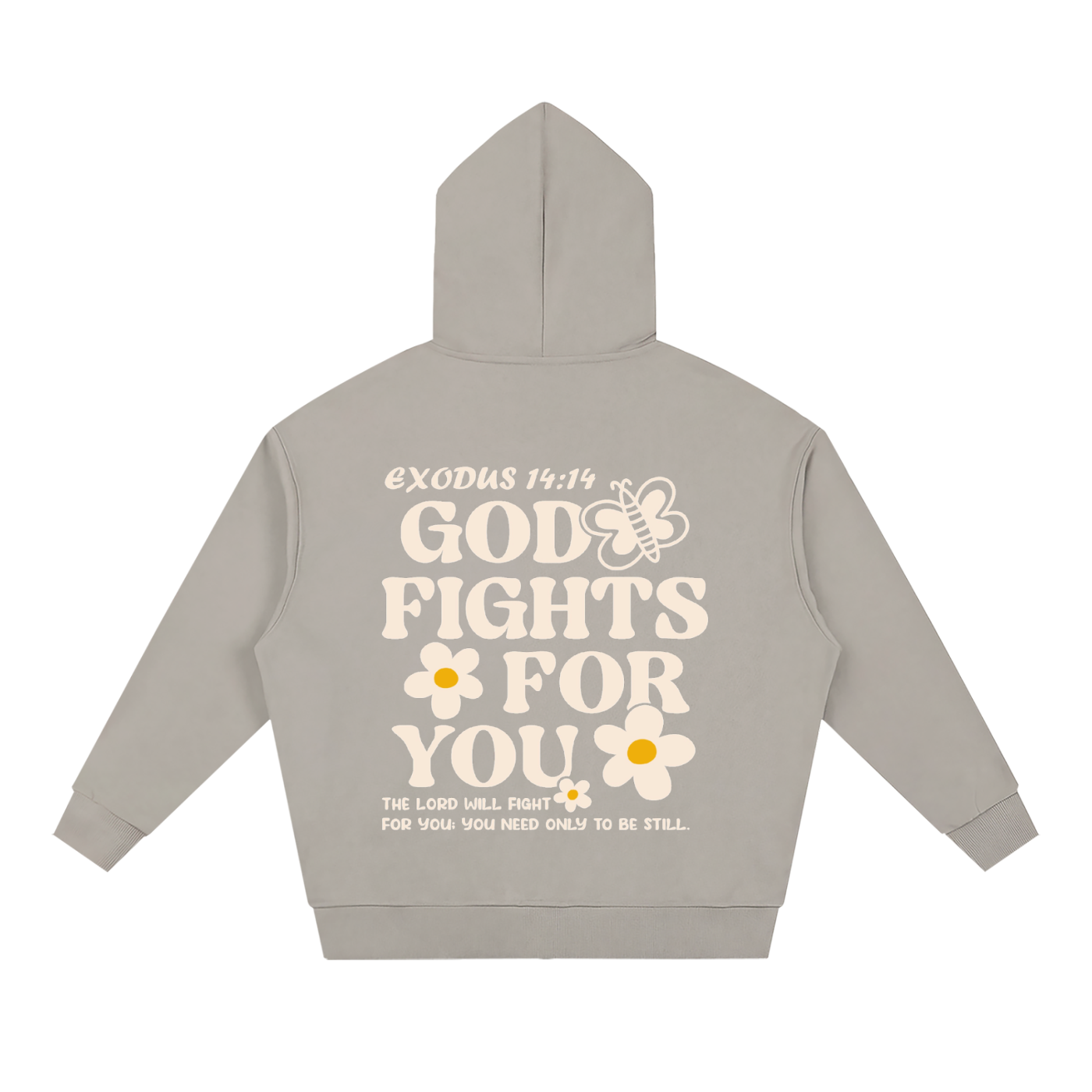 Unisex Loose Solid Full Zip Hoodie