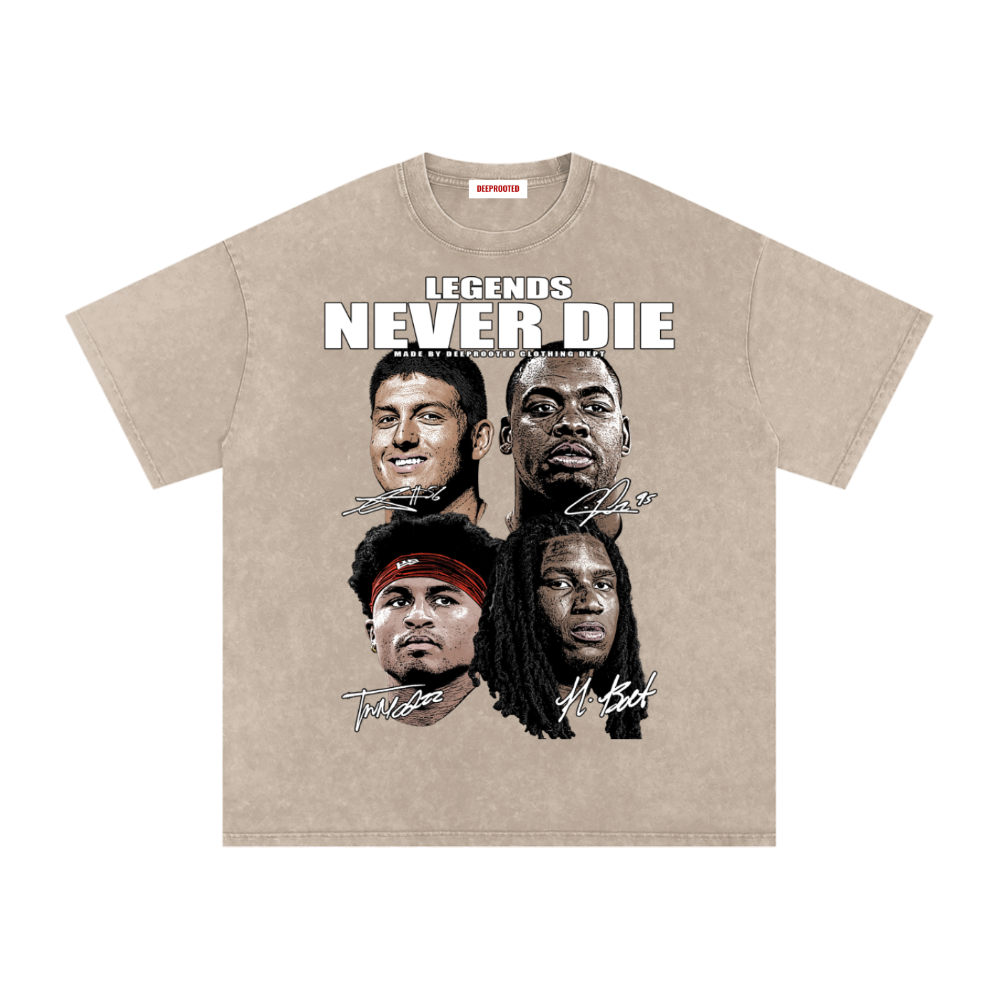 Snow Washed Oversized Cotton T-Shirt