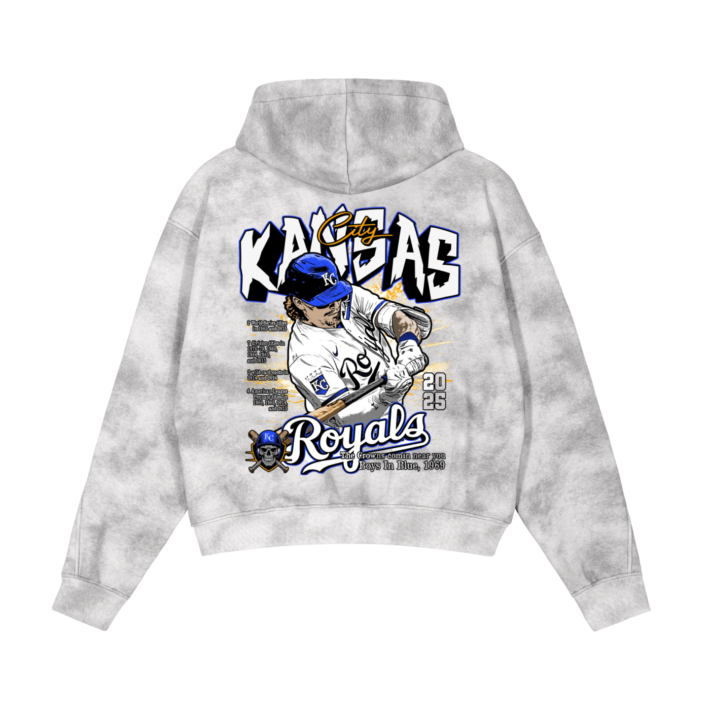 Dirty Washed Zip-Up Fleece Hoodie