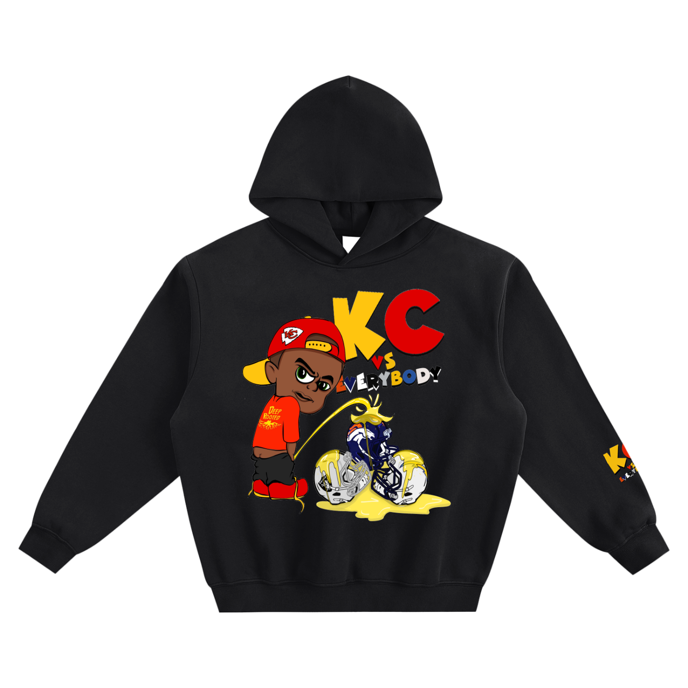 Fleeced Boxy Hoodie    (KC VS. EVERYBODY)