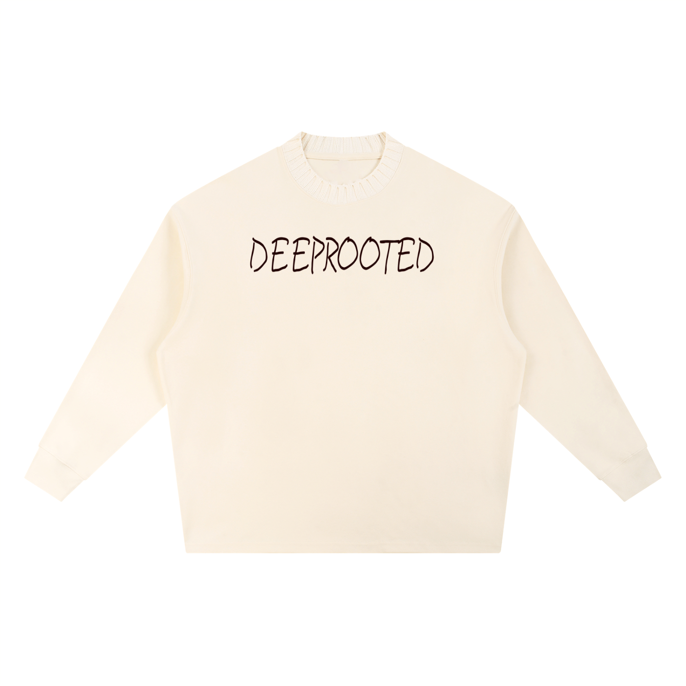 Knitted Round Neck Oversize Sweatshirt