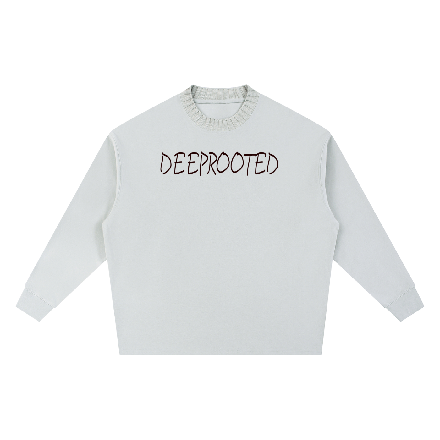 Knitted Round Neck Oversize Sweatshirt