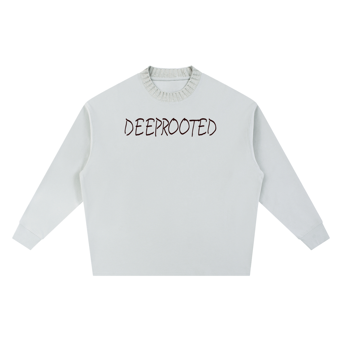 Knitted Round Neck Oversize Sweatshirt