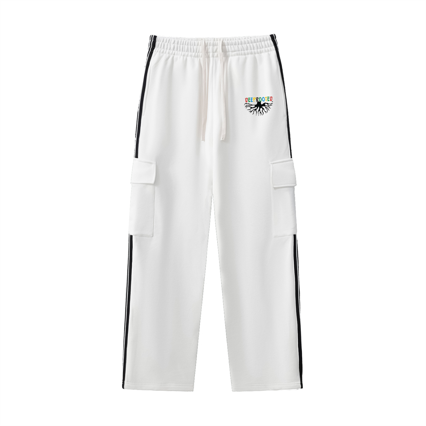 Side Stripe Straight-Leg Pants