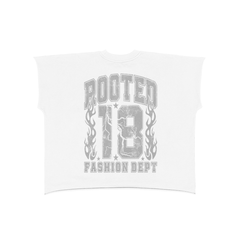 Raw Edge Boxy Non-Shrink T-Shirt