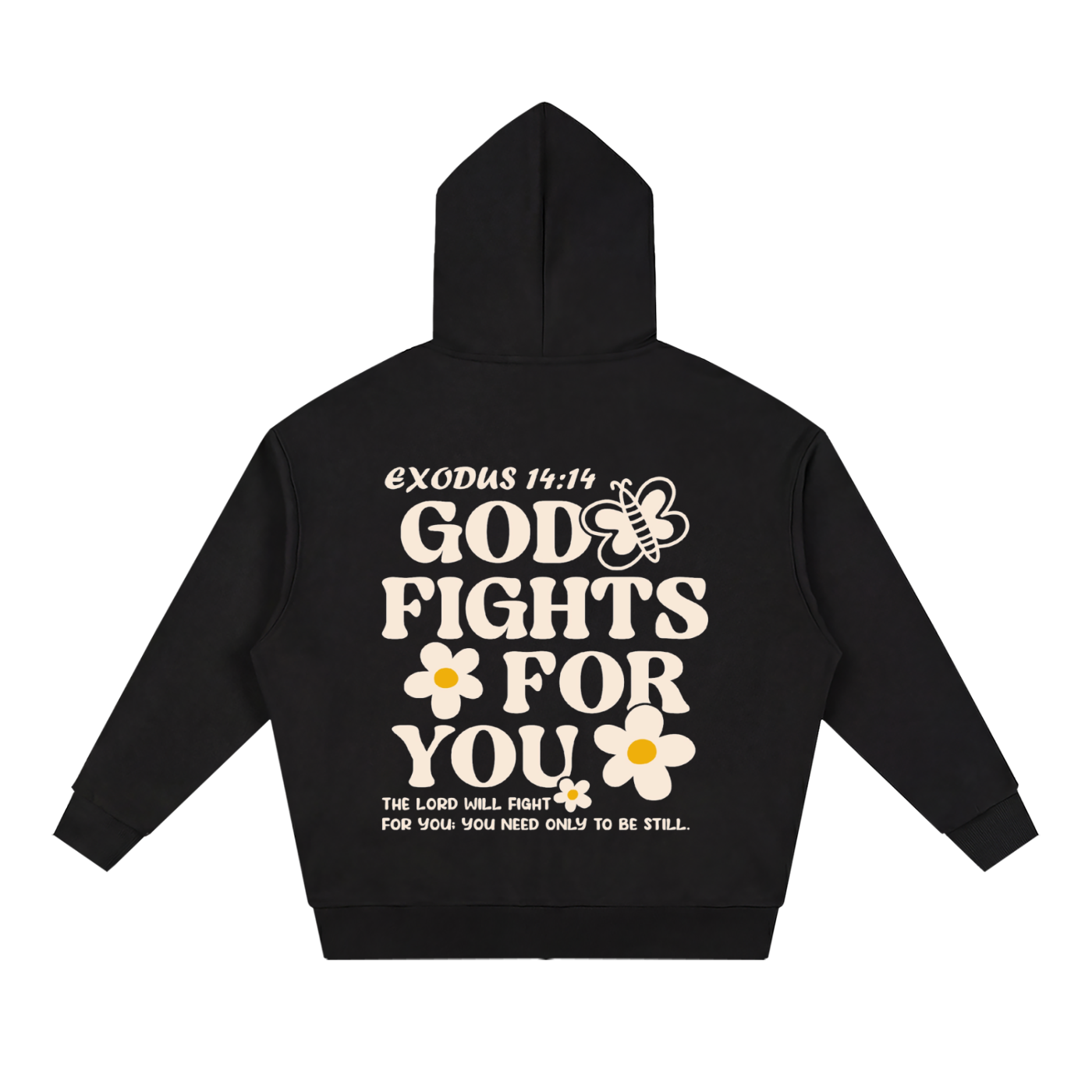 Unisex Loose Solid Full Zip Hoodie
