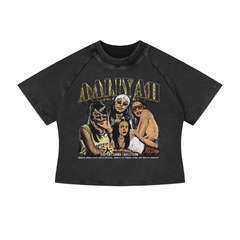 Women's Mineral Wash Crop T-Shirt