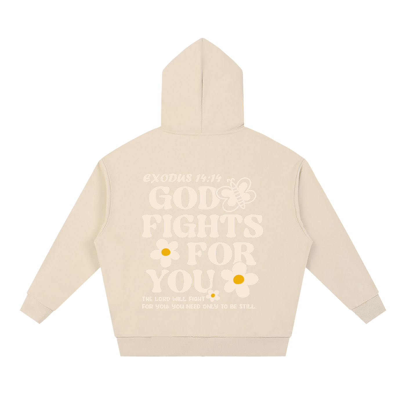 Unisex Loose Solid Full Zip Hoodie